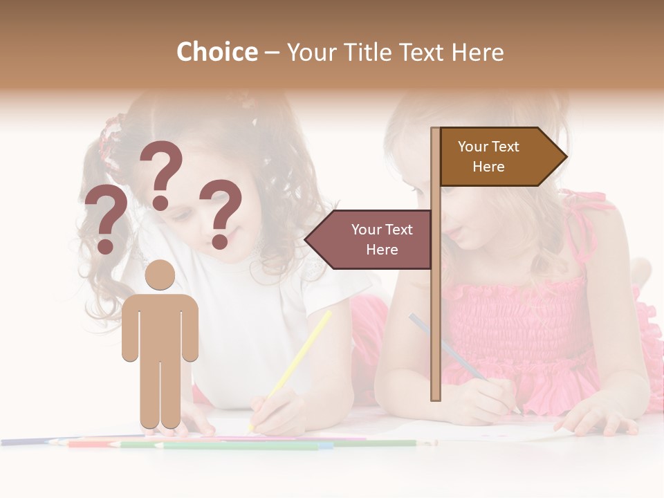 Child Joy Crayon PowerPoint Template