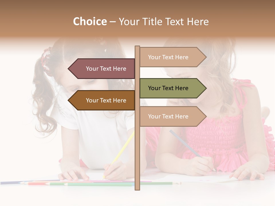 Child Joy Crayon PowerPoint Template