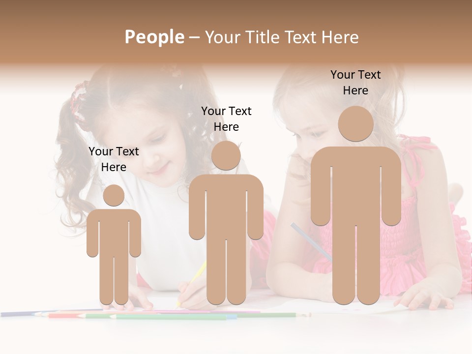 Child Joy Crayon PowerPoint Template