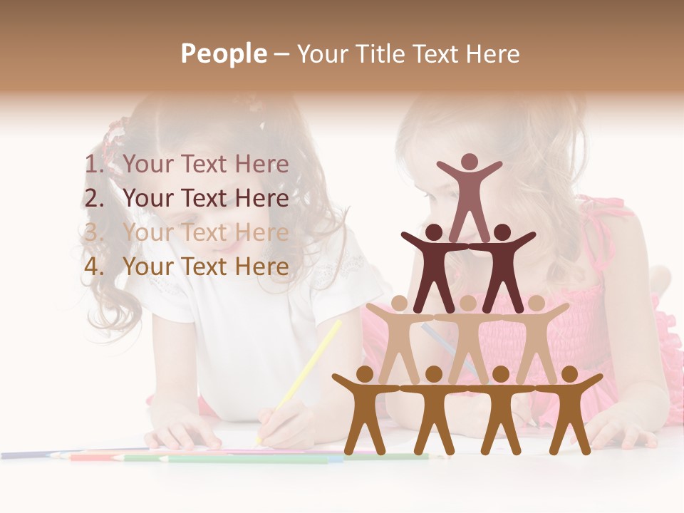 Child Joy Crayon PowerPoint Template