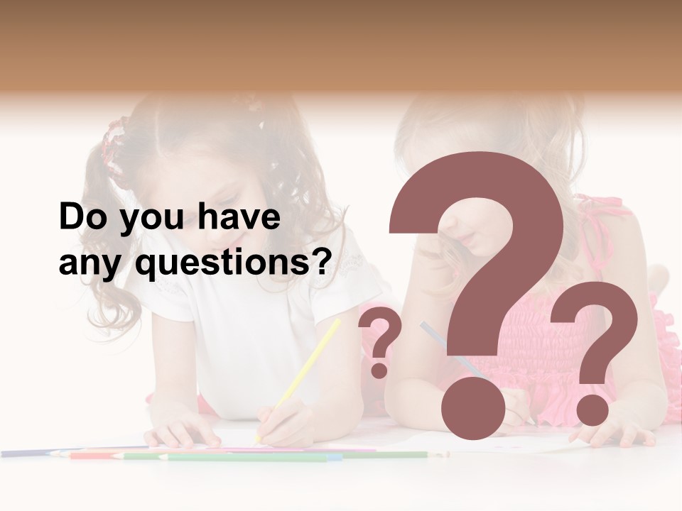 Child Joy Crayon PowerPoint Template