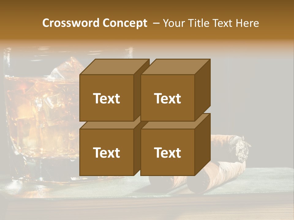 Ice Macro Isolated PowerPoint Template