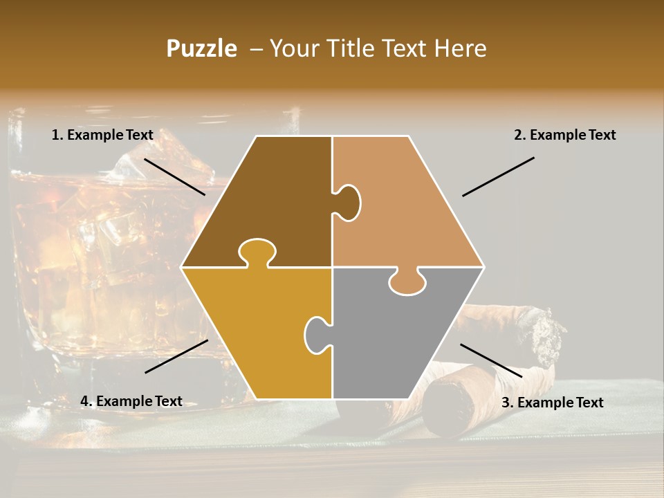 Ice Macro Isolated PowerPoint Template