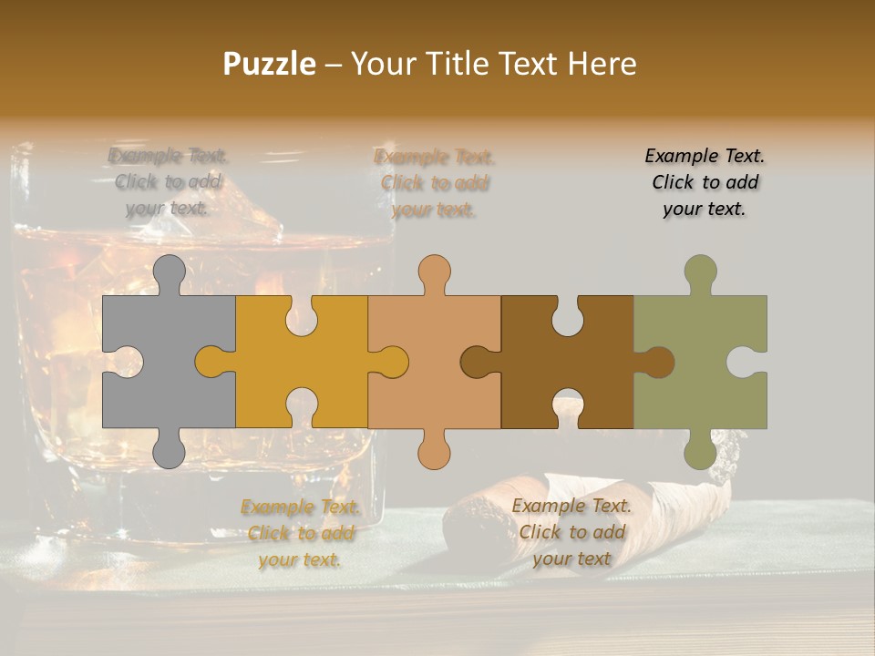 Ice Macro Isolated PowerPoint Template