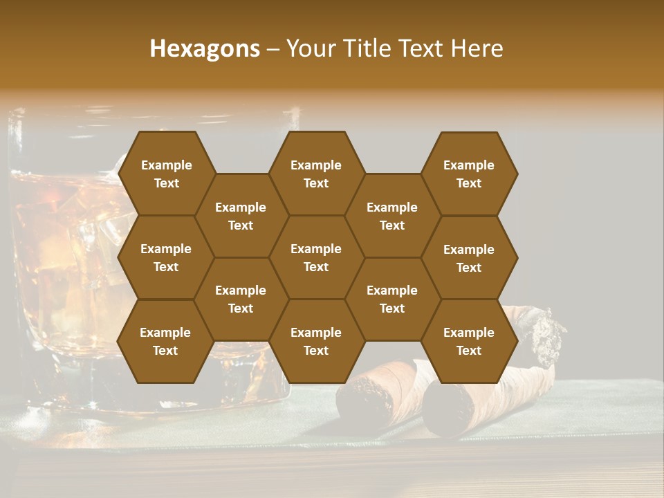 Ice Macro Isolated PowerPoint Template