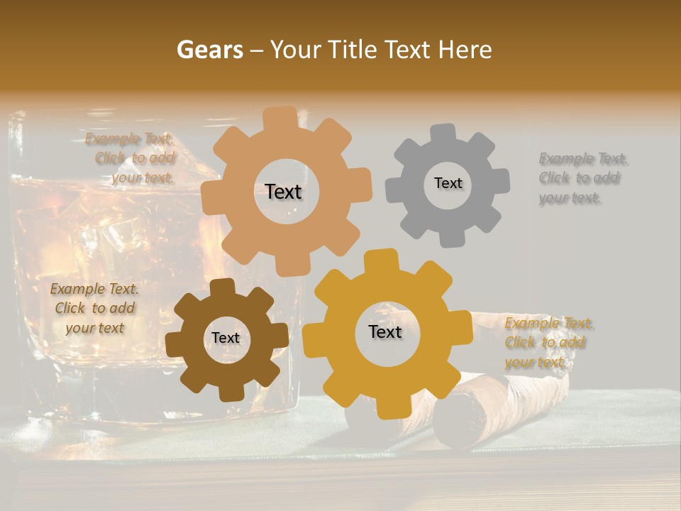 Ice Macro Isolated PowerPoint Template