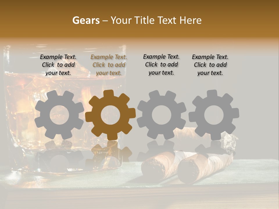 Ice Macro Isolated PowerPoint Template