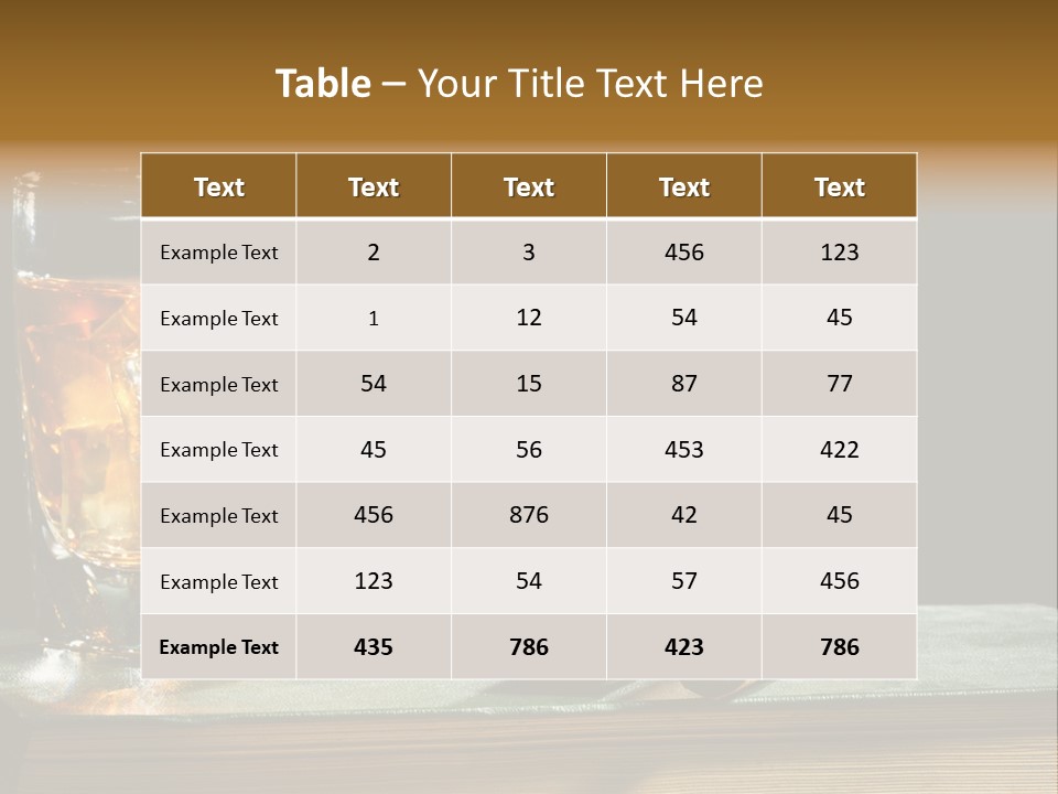 Ice Macro Isolated PowerPoint Template