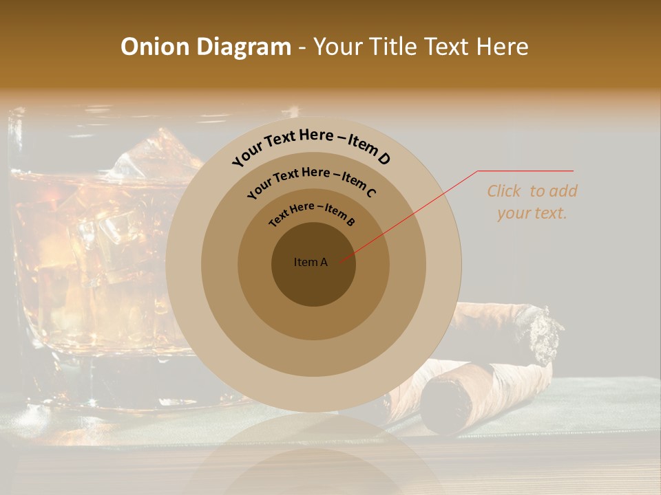 Ice Macro Isolated PowerPoint Template