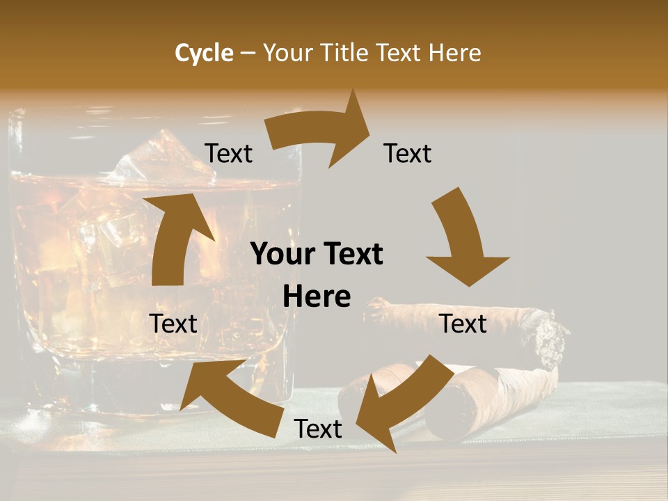 Ice Macro Isolated PowerPoint Template