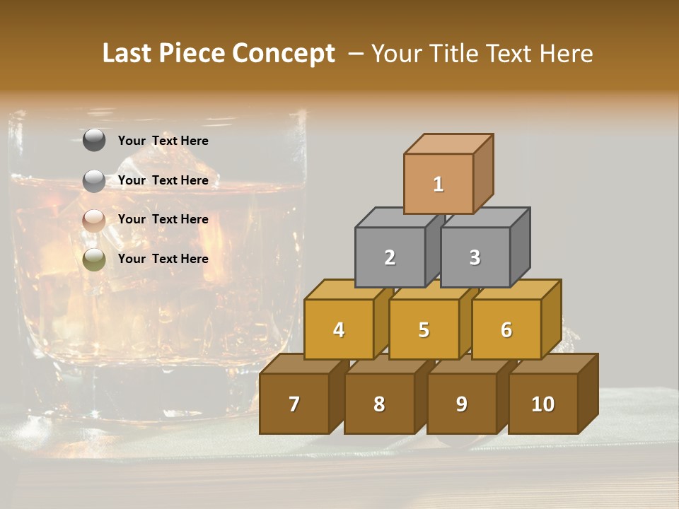 Ice Macro Isolated PowerPoint Template