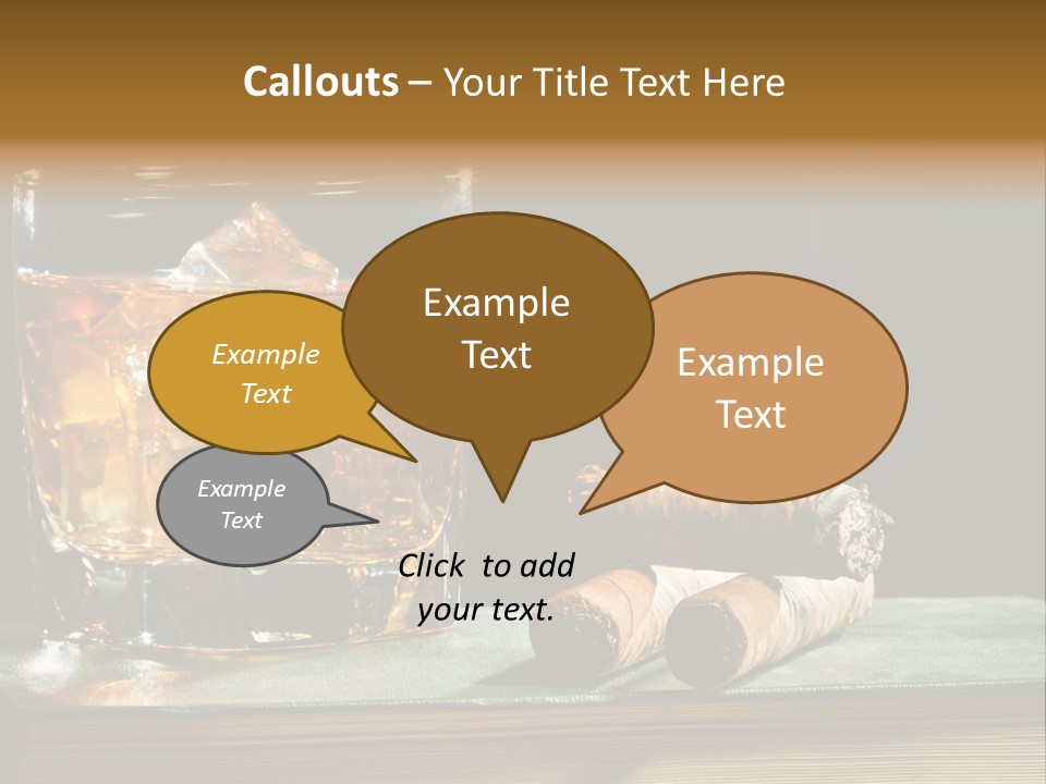 Ice Macro Isolated PowerPoint Template