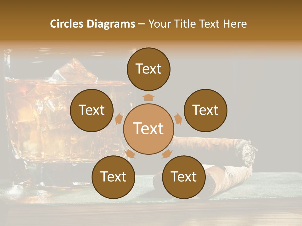 Ice Macro Isolated PowerPoint Template