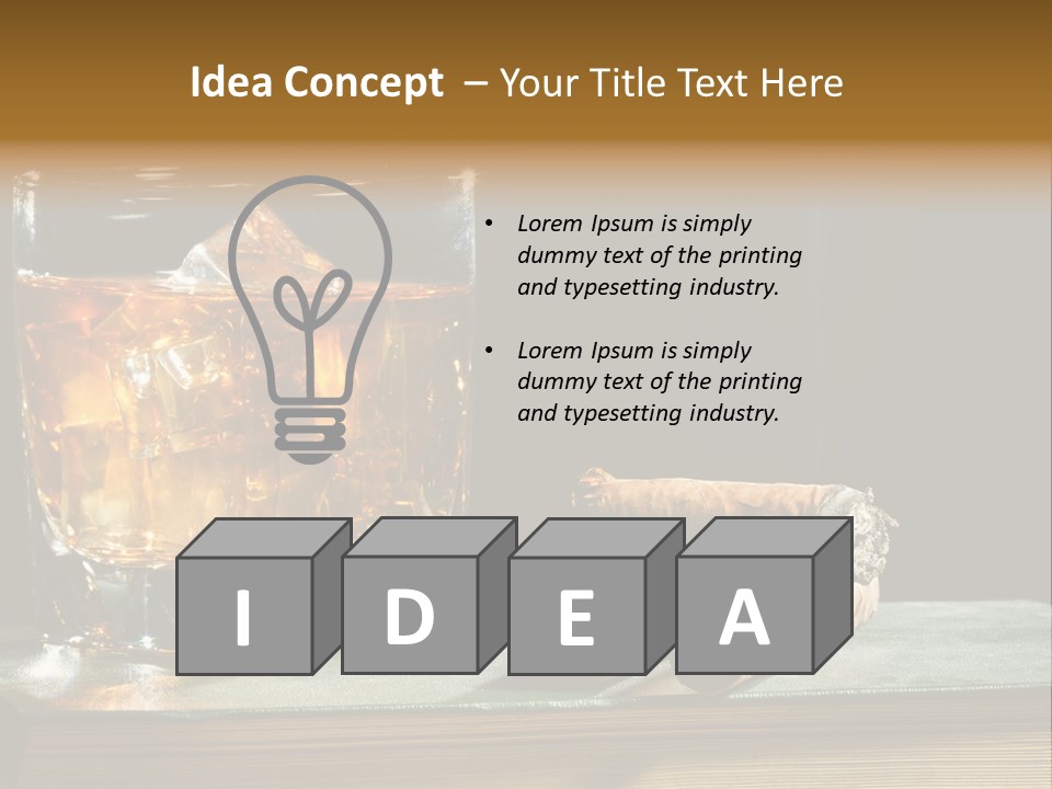 Ice Macro Isolated PowerPoint Template