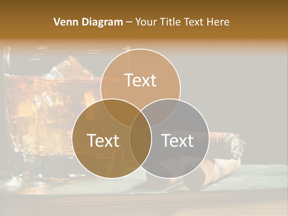 Ice Macro Isolated PowerPoint Template