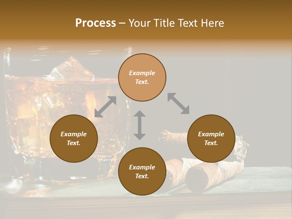 Ice Macro Isolated PowerPoint Template