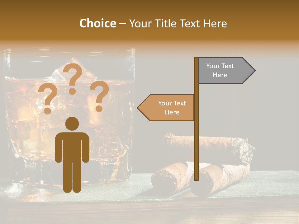 Ice Macro Isolated PowerPoint Template