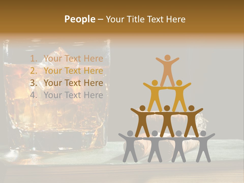 Ice Macro Isolated PowerPoint Template