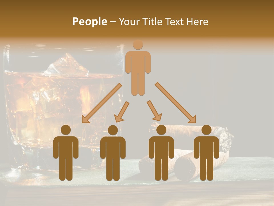 Ice Macro Isolated PowerPoint Template