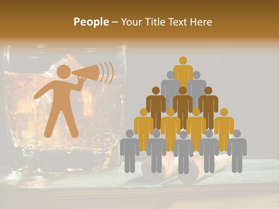 Ice Macro Isolated PowerPoint Template