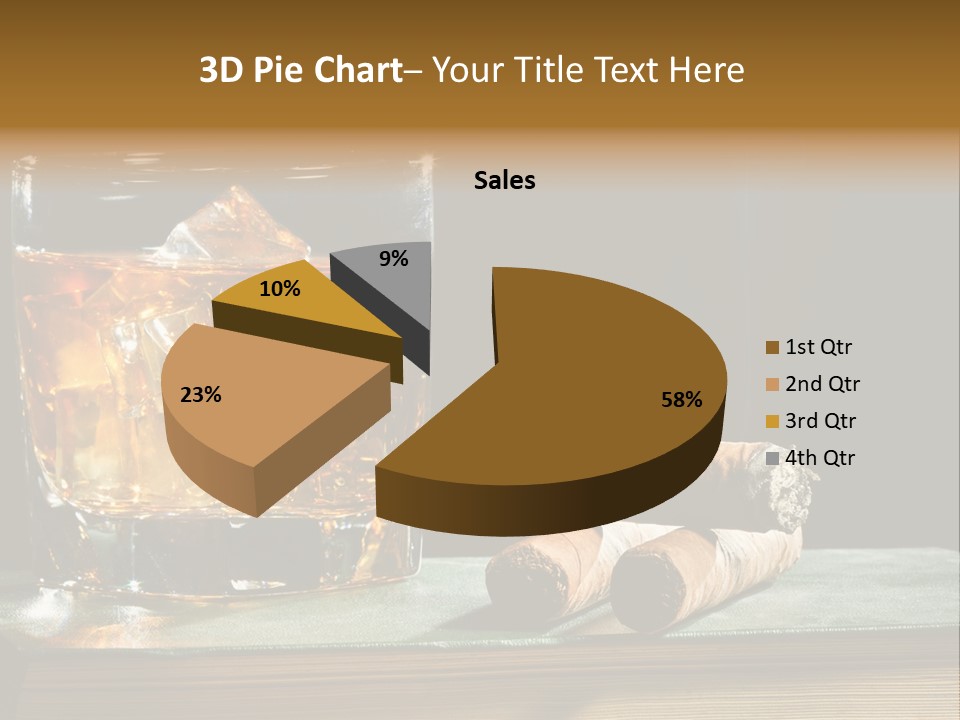 Ice Macro Isolated PowerPoint Template