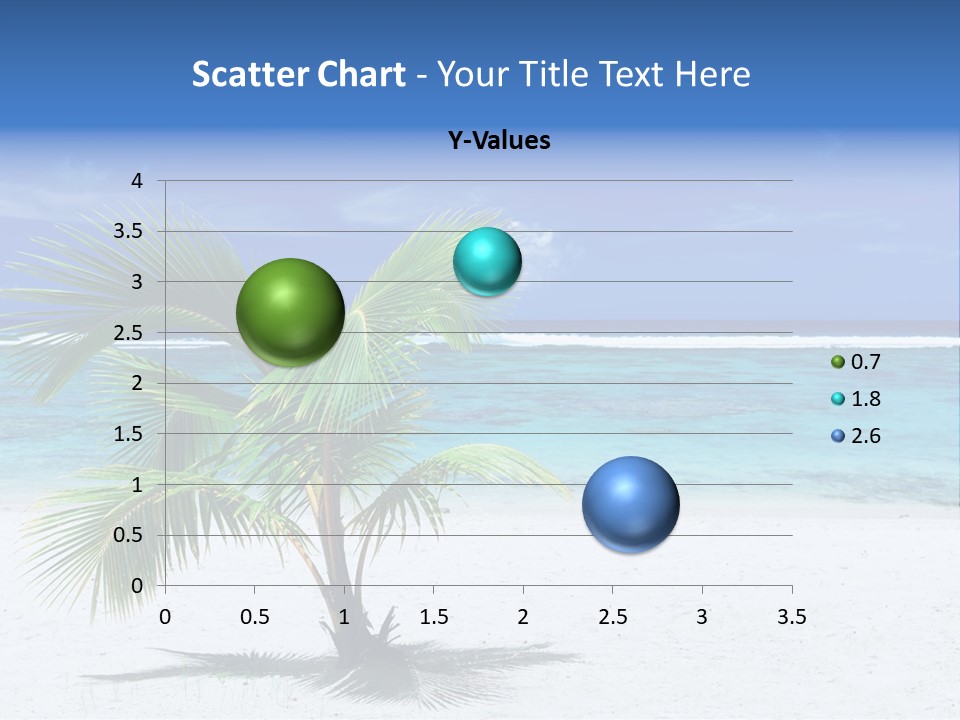 Clouds Palm Paradise PowerPoint Template