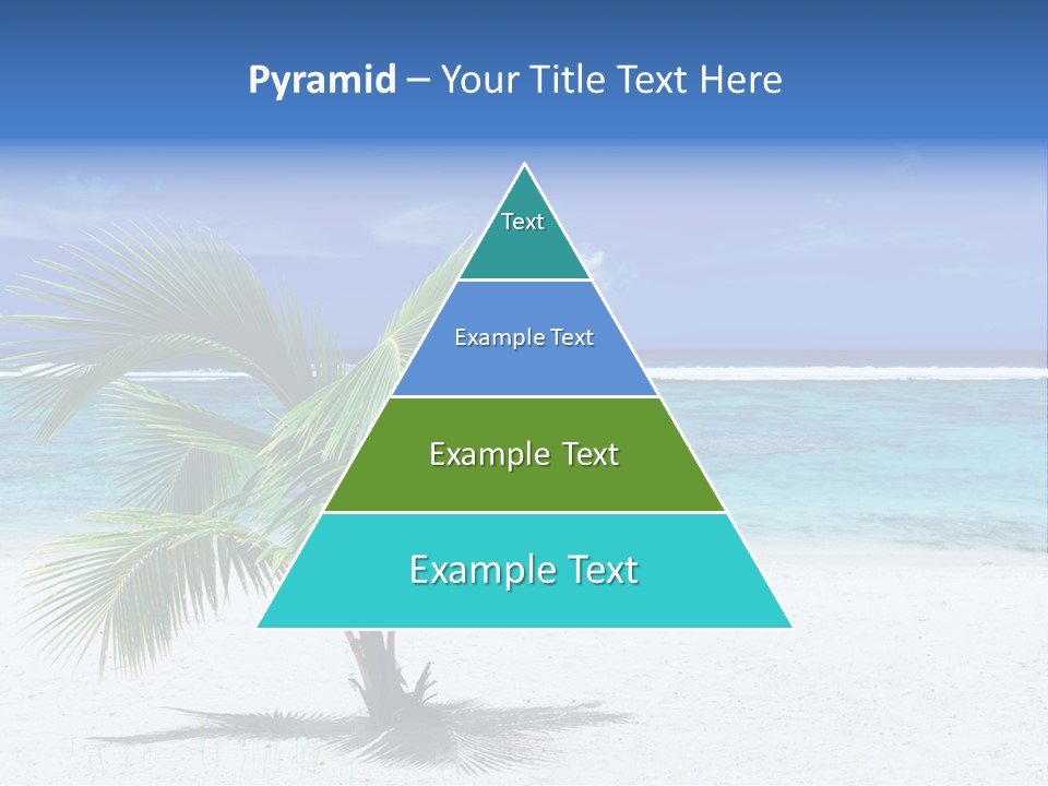 Clouds Palm Paradise PowerPoint Template