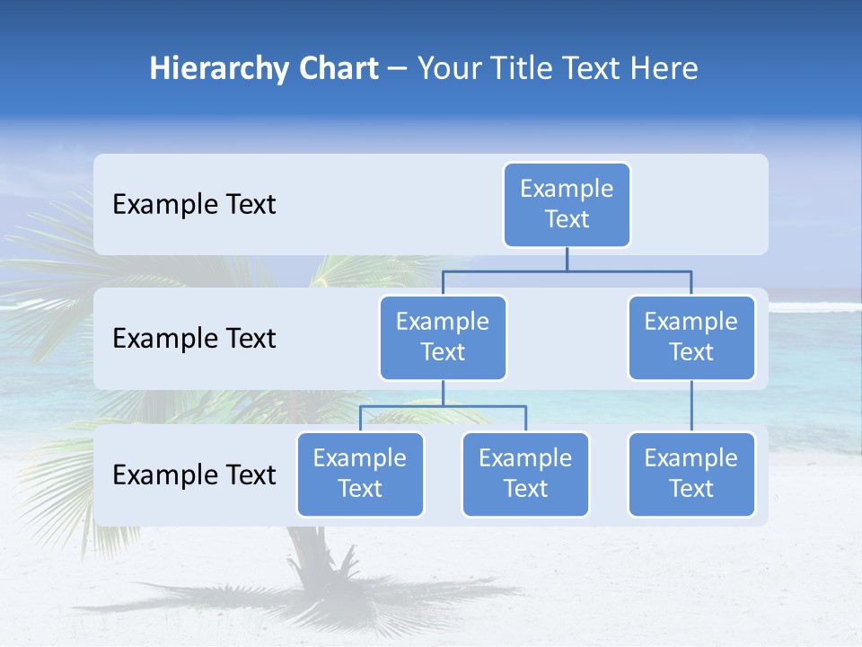Clouds Palm Paradise PowerPoint Template