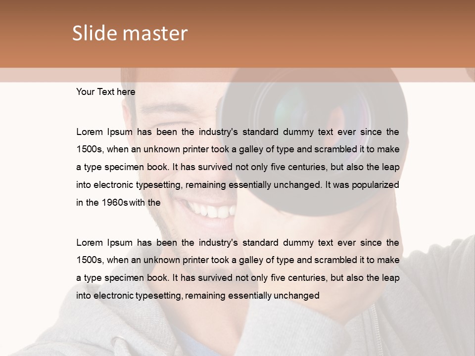 Cameraman Picture Photograph PowerPoint Template