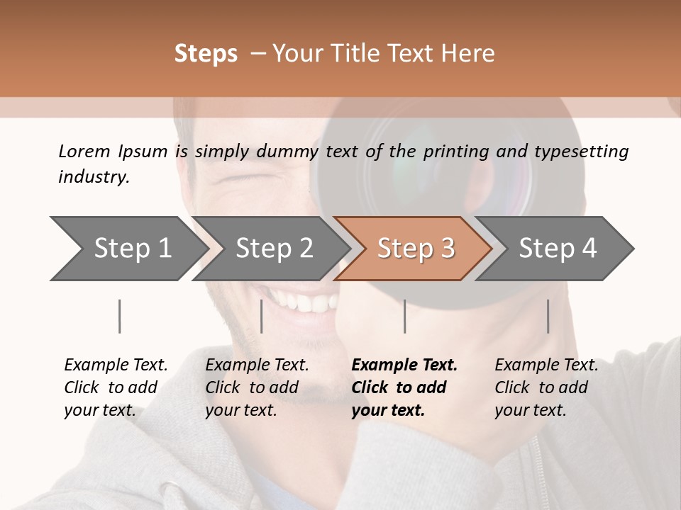 Cameraman Picture Photograph PowerPoint Template