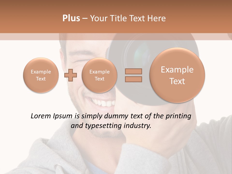 Cameraman Picture Photograph PowerPoint Template
