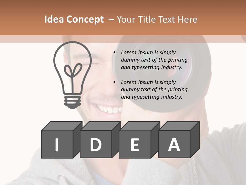 Cameraman Picture Photograph PowerPoint Template