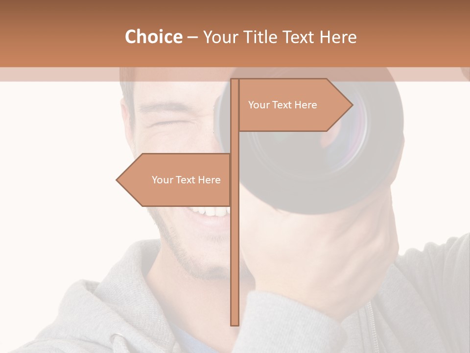 Cameraman Picture Photograph PowerPoint Template