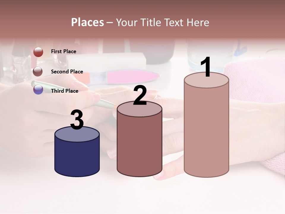 White Salon Towel PowerPoint Template