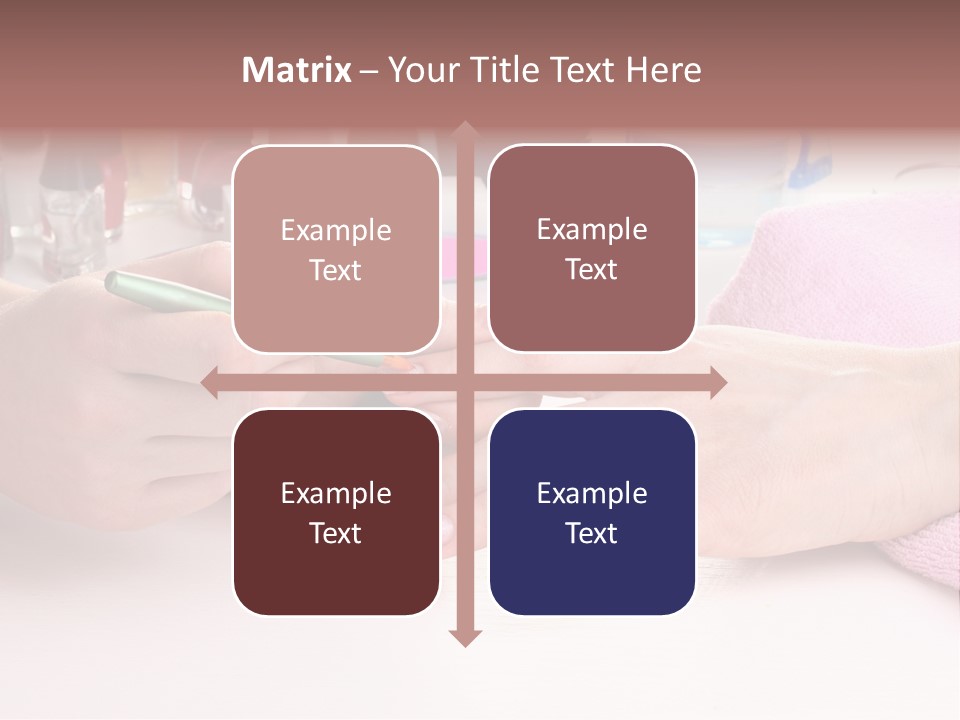 White Salon Towel PowerPoint Template