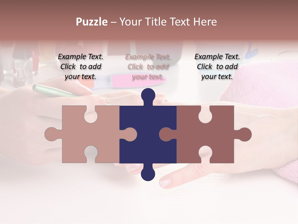 White Salon Towel PowerPoint Template