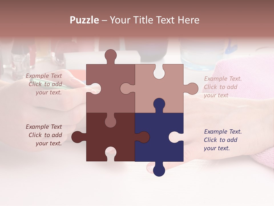 White Salon Towel PowerPoint Template