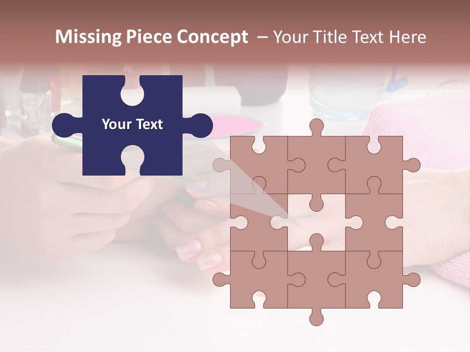 White Salon Towel PowerPoint Template