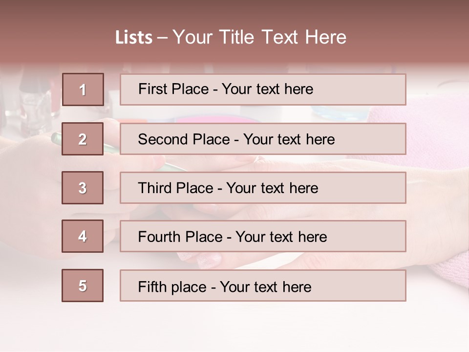 White Salon Towel PowerPoint Template