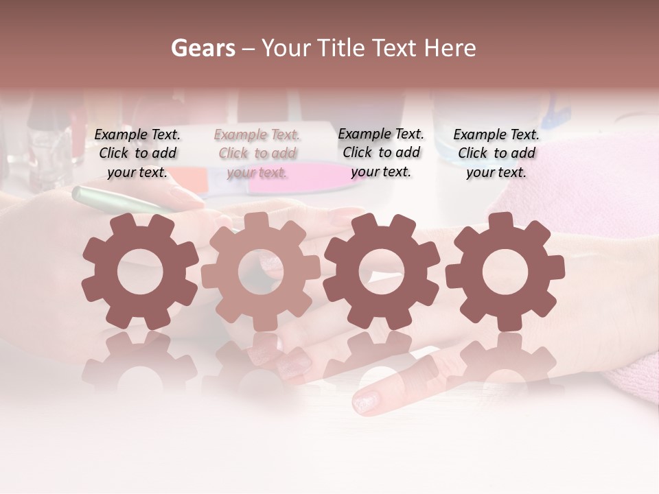 White Salon Towel PowerPoint Template