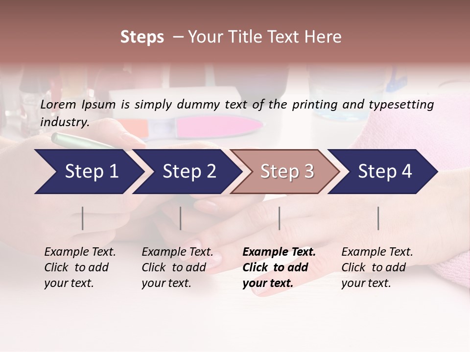 White Salon Towel PowerPoint Template