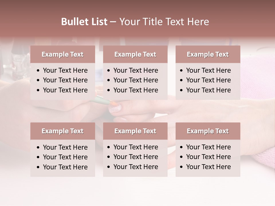 White Salon Towel PowerPoint Template