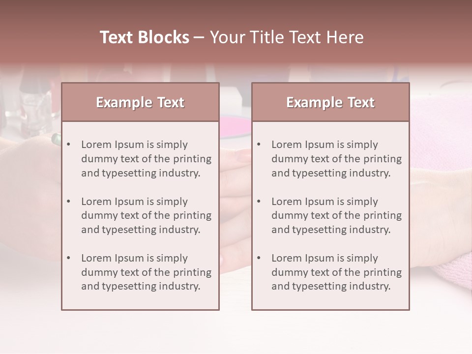 White Salon Towel PowerPoint Template