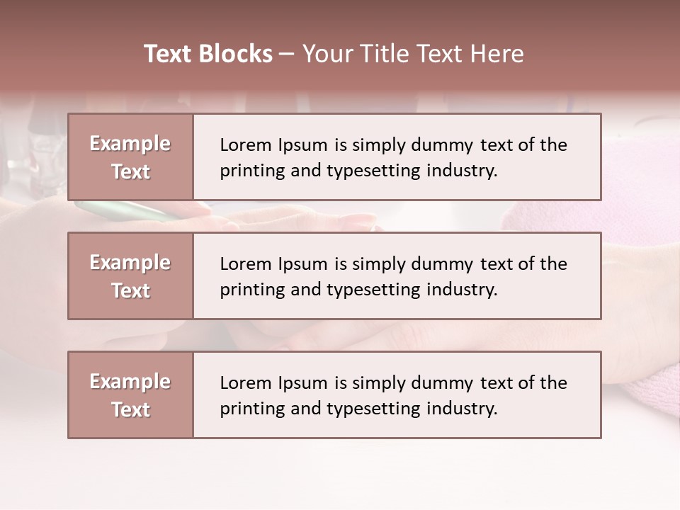 White Salon Towel PowerPoint Template