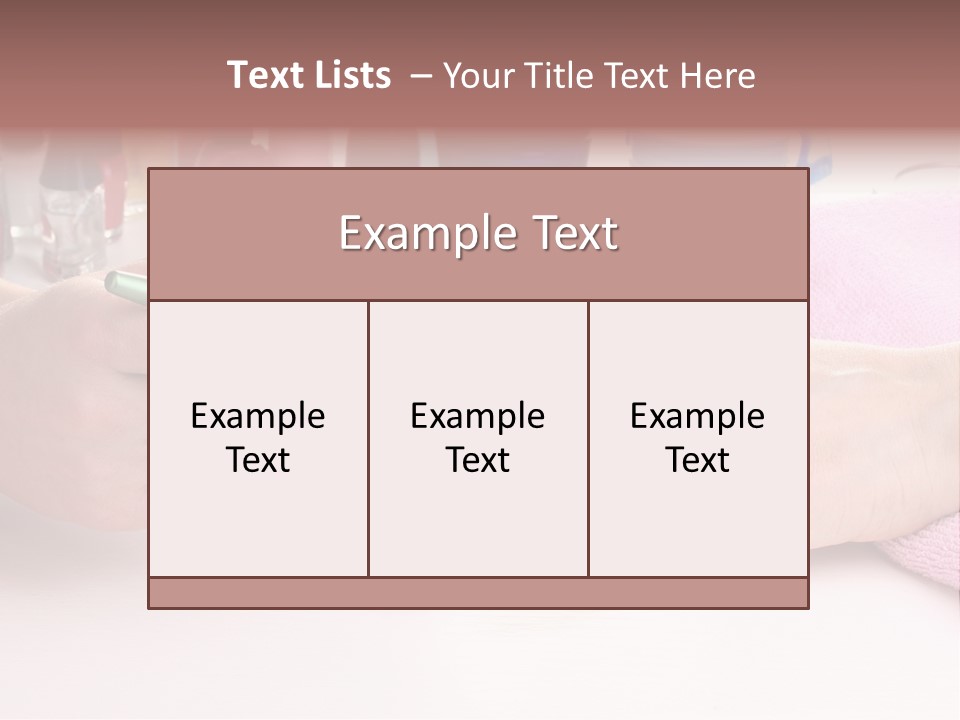 White Salon Towel PowerPoint Template