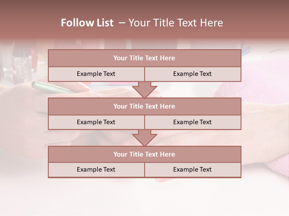 White Salon Towel PowerPoint Template