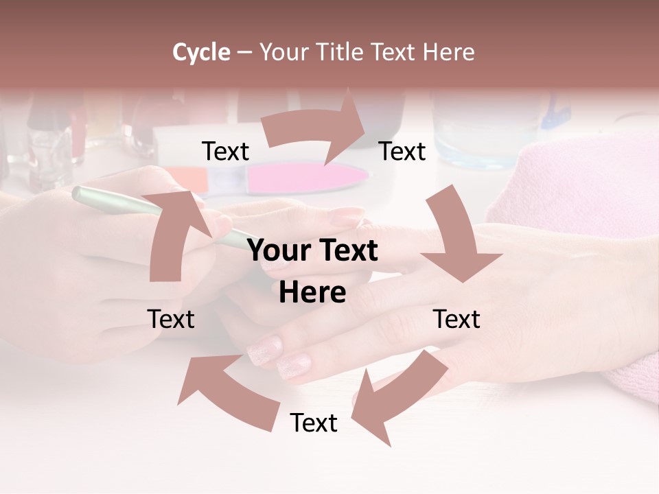 White Salon Towel PowerPoint Template