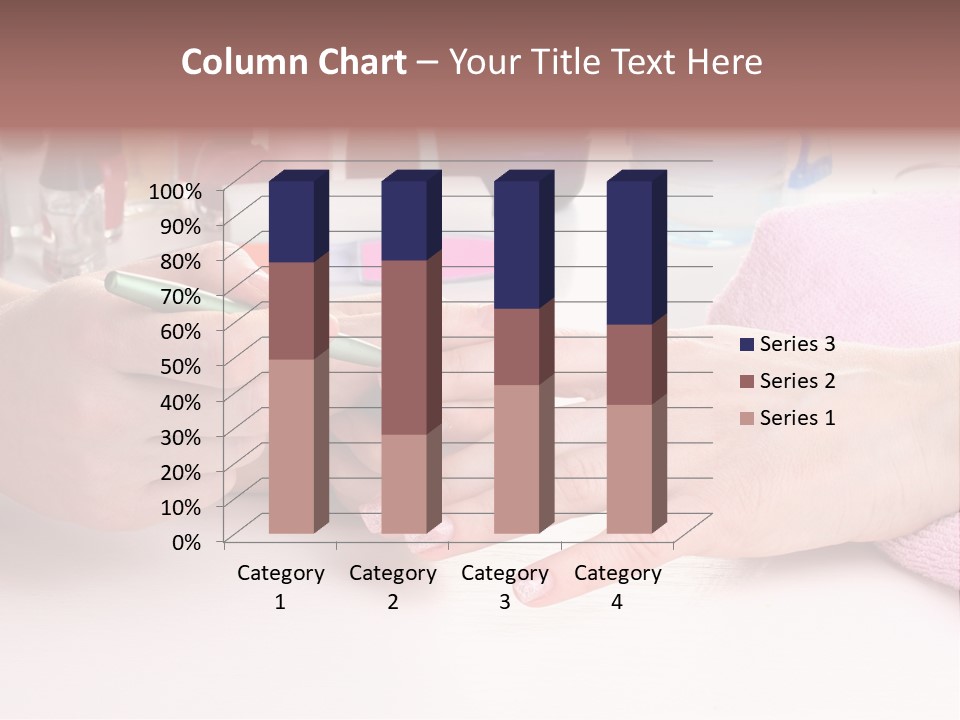 White Salon Towel PowerPoint Template