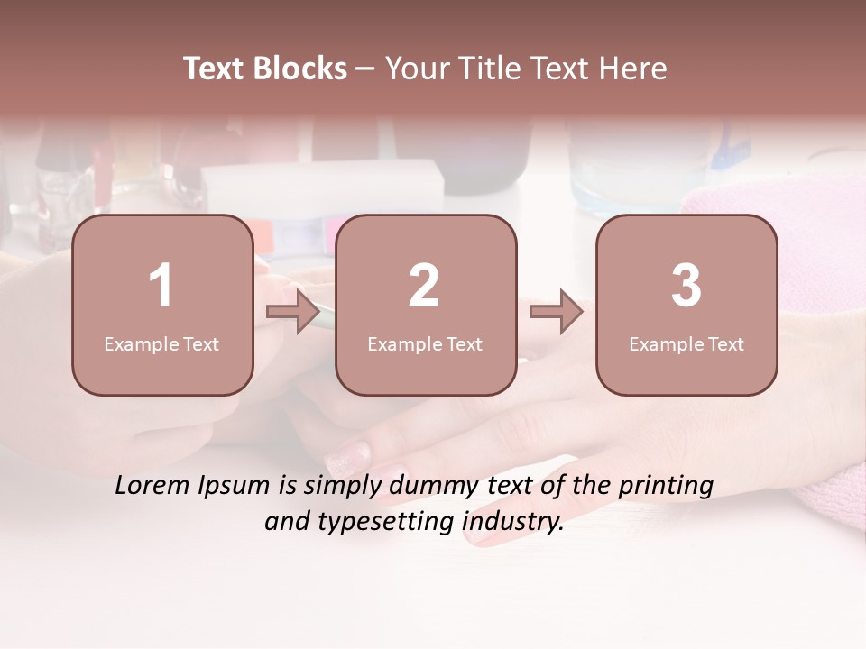 White Salon Towel PowerPoint Template