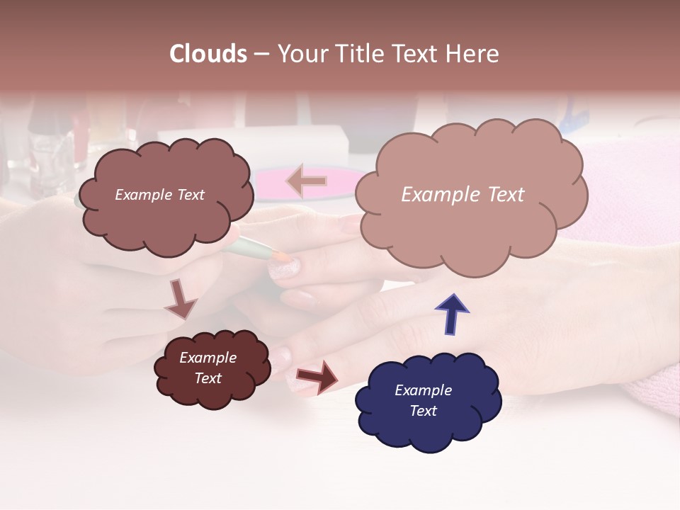 White Salon Towel PowerPoint Template